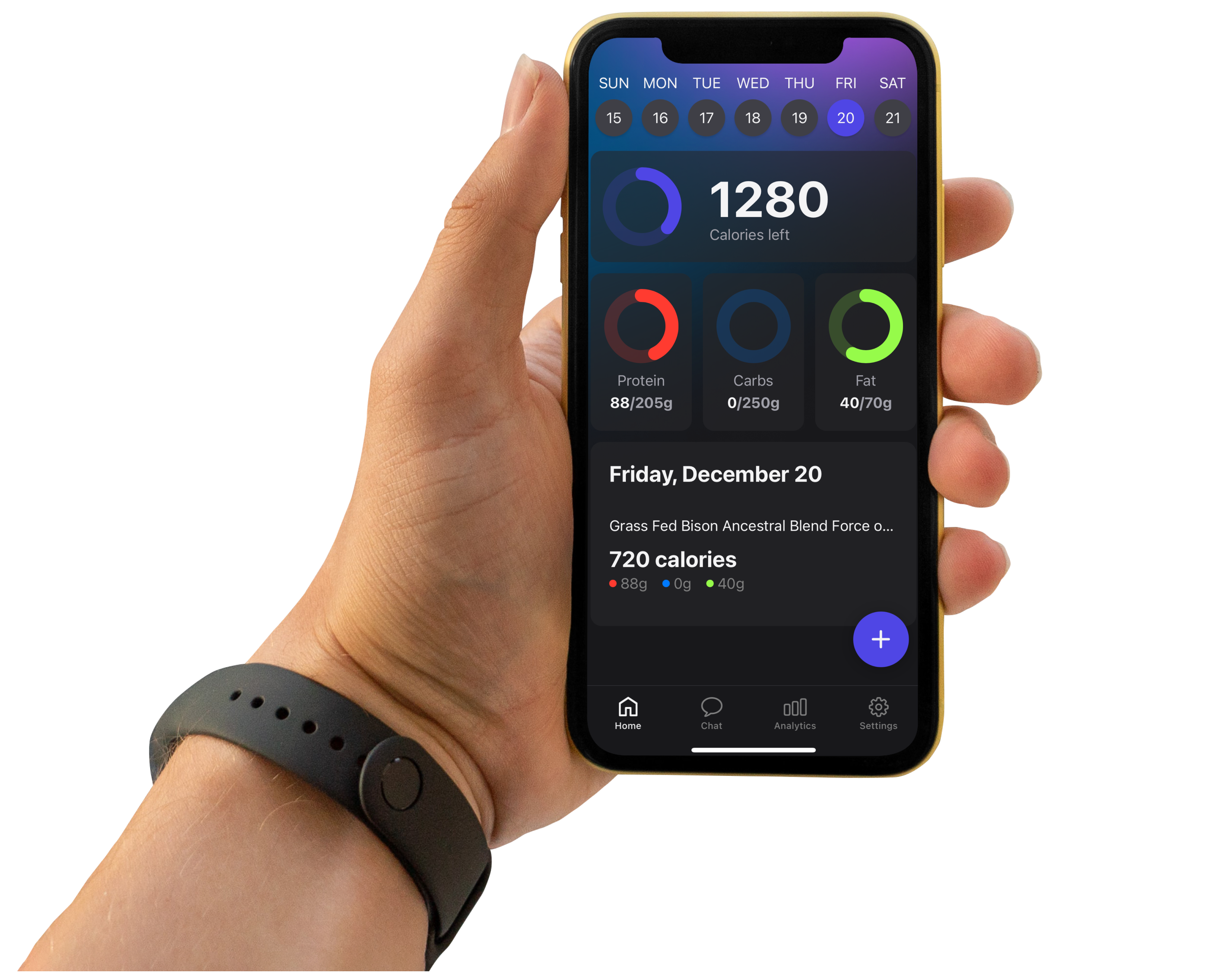 Mobile app interface